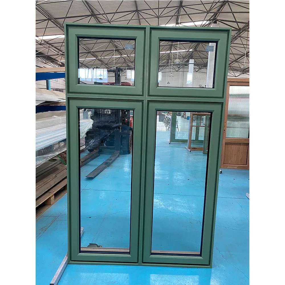 Penjoy Modern Villa Design Durable Aluminum Clad Wood Crank Casement Window