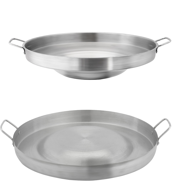 Сковорода-гриль круглая выпуклая Daosheng из нержавеющей стали