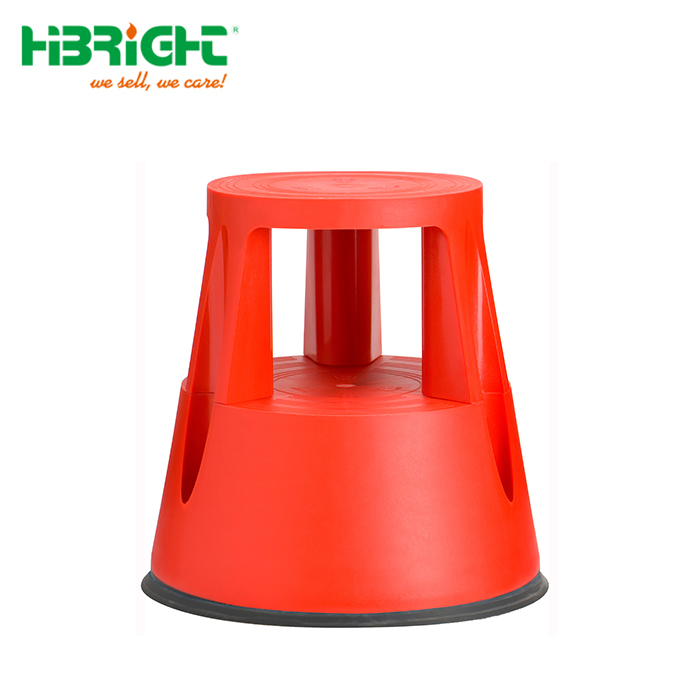 Fashion Store Office Strong Approved Plastic 2 Kick Rolling Step Ladder Stool