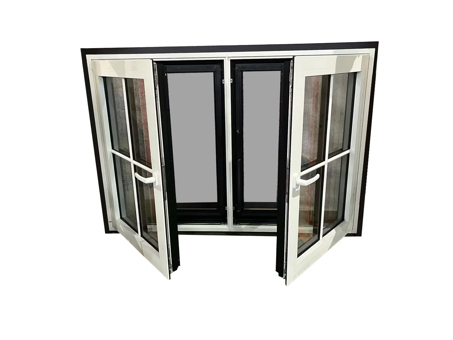 Penjoy Chinese Factory Triple Glazed Simple Design Aluminum Windows with Integrated Flange
