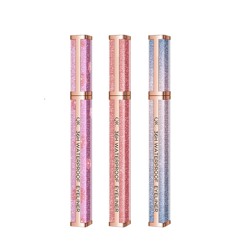 EL15 Qic Original Design Net Red Star Sky Eyeliner Pen Waterproof Quick Dry Non-Dizzy Make-up Eyeliner Liquid Pen Shake Sound Quick Hand Make-up