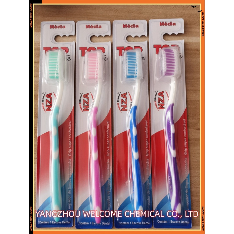 Spot Goods Wholesale Durable Ergonomic Plastic Adult Toothbrush for Hotel Room