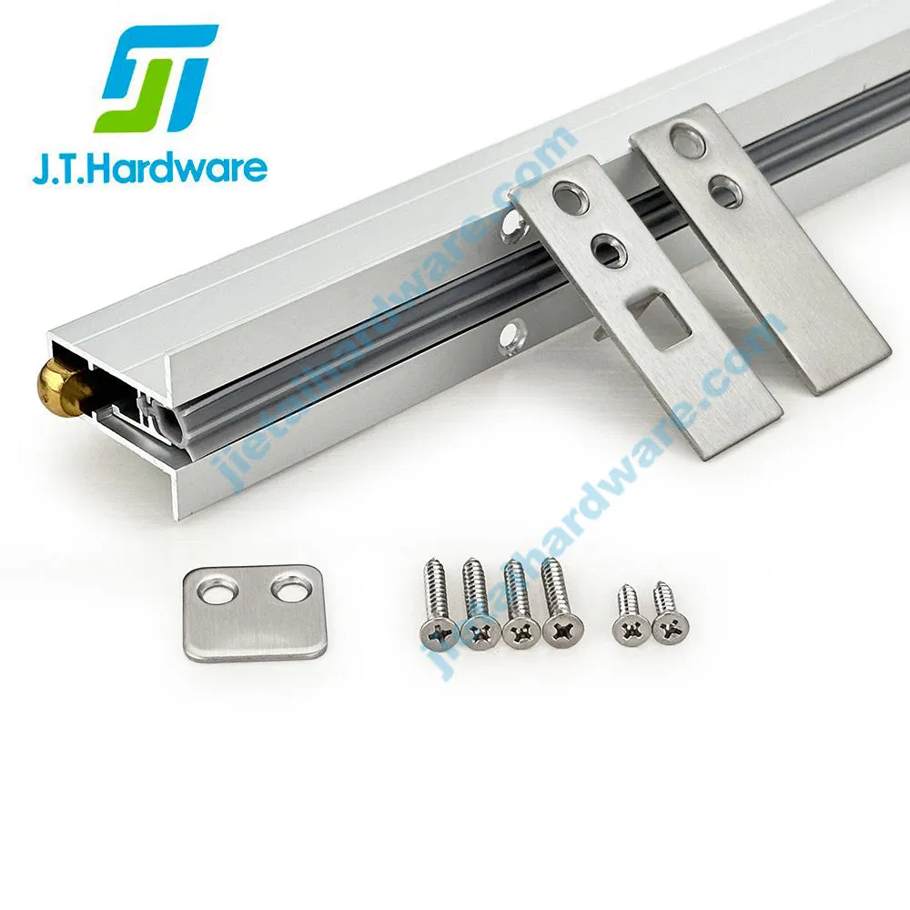 Jthardware Automatic Door Drop Down Seal Concealed Door Sweep Automatic Door Double Bottom Seal for Fire Door