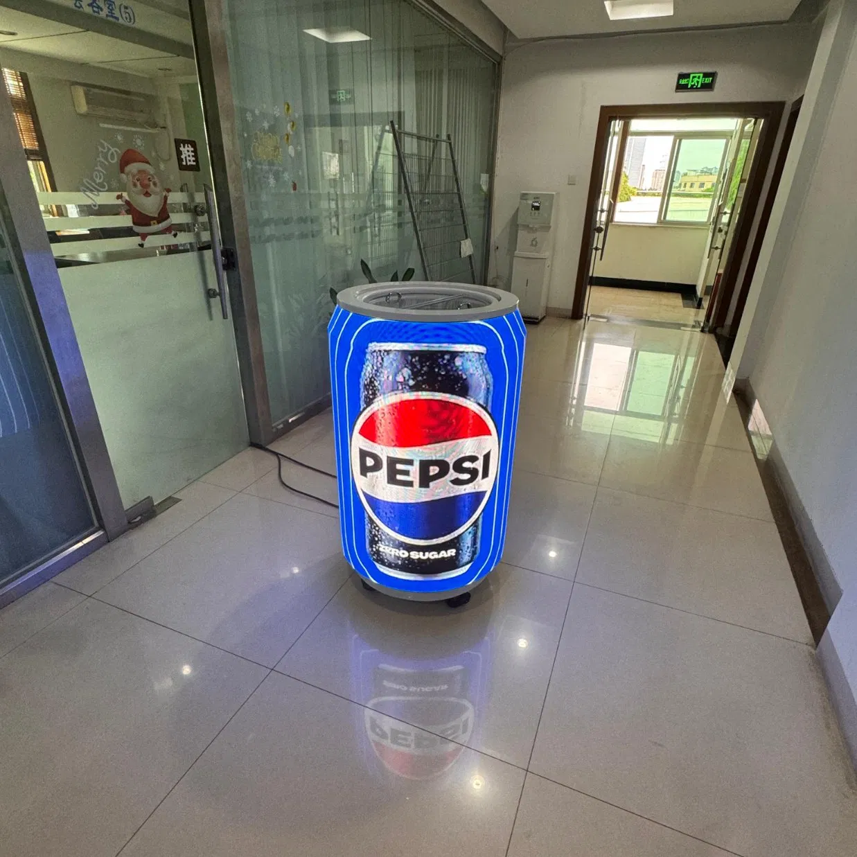 P1.86 Flexible LED Panels Mobile Advertising Display 50L High Definition Fridge