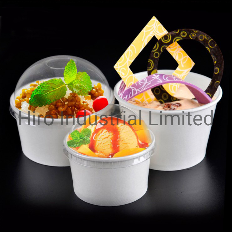 Custom Designed Colorful Run Recycle Disposable Paper Ice Cream Cup Paper Bucket