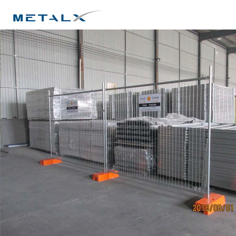 Modern Galvanized/Stainless Steel Mesh UK Rubber Base Heras Removable Australia Hoarding Event Temporary Fence Price for Construction Site/Swimming Pool/Outdoor
