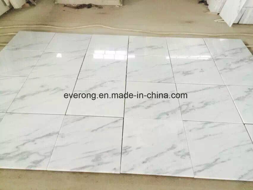 Modern Color Carrara White Marble Tile for Flooring