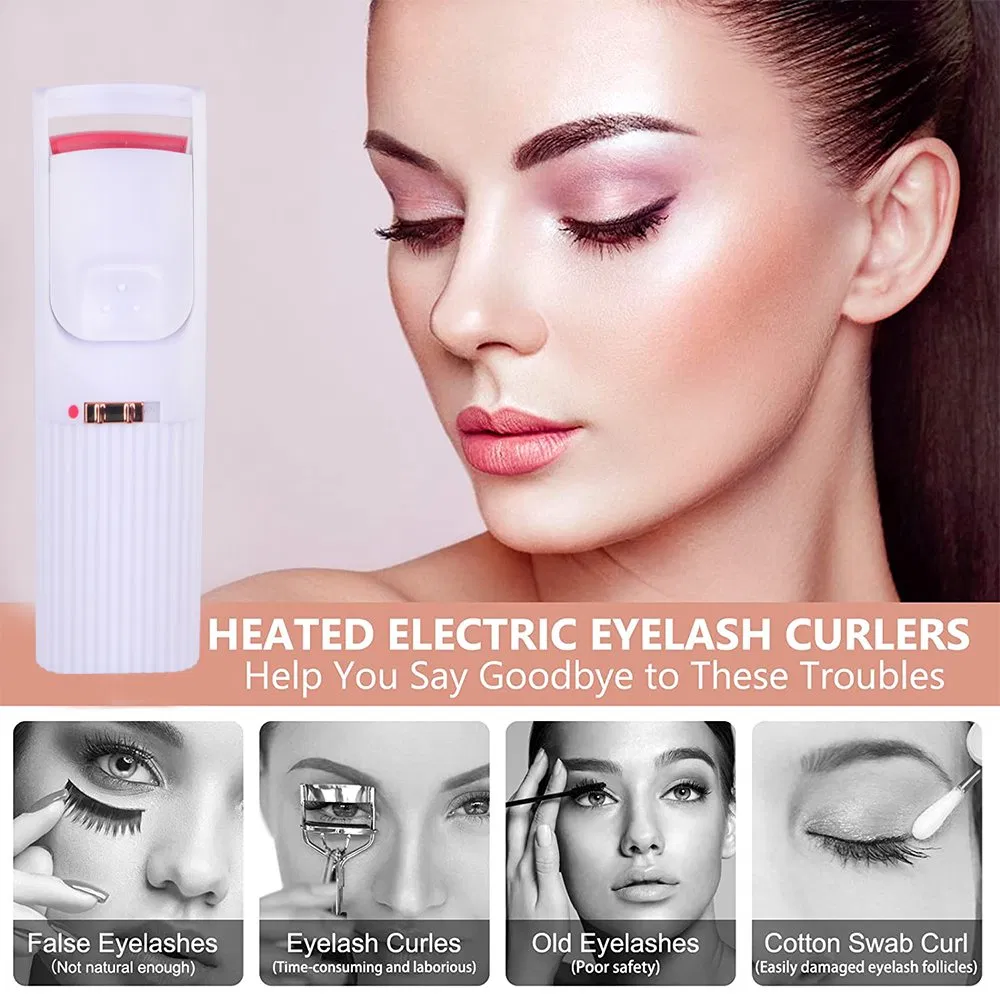 Mini Portable Battery Operated ABS Electric Lady Eyelash Curler