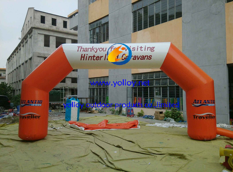 Inflatable Archway for Racing Event