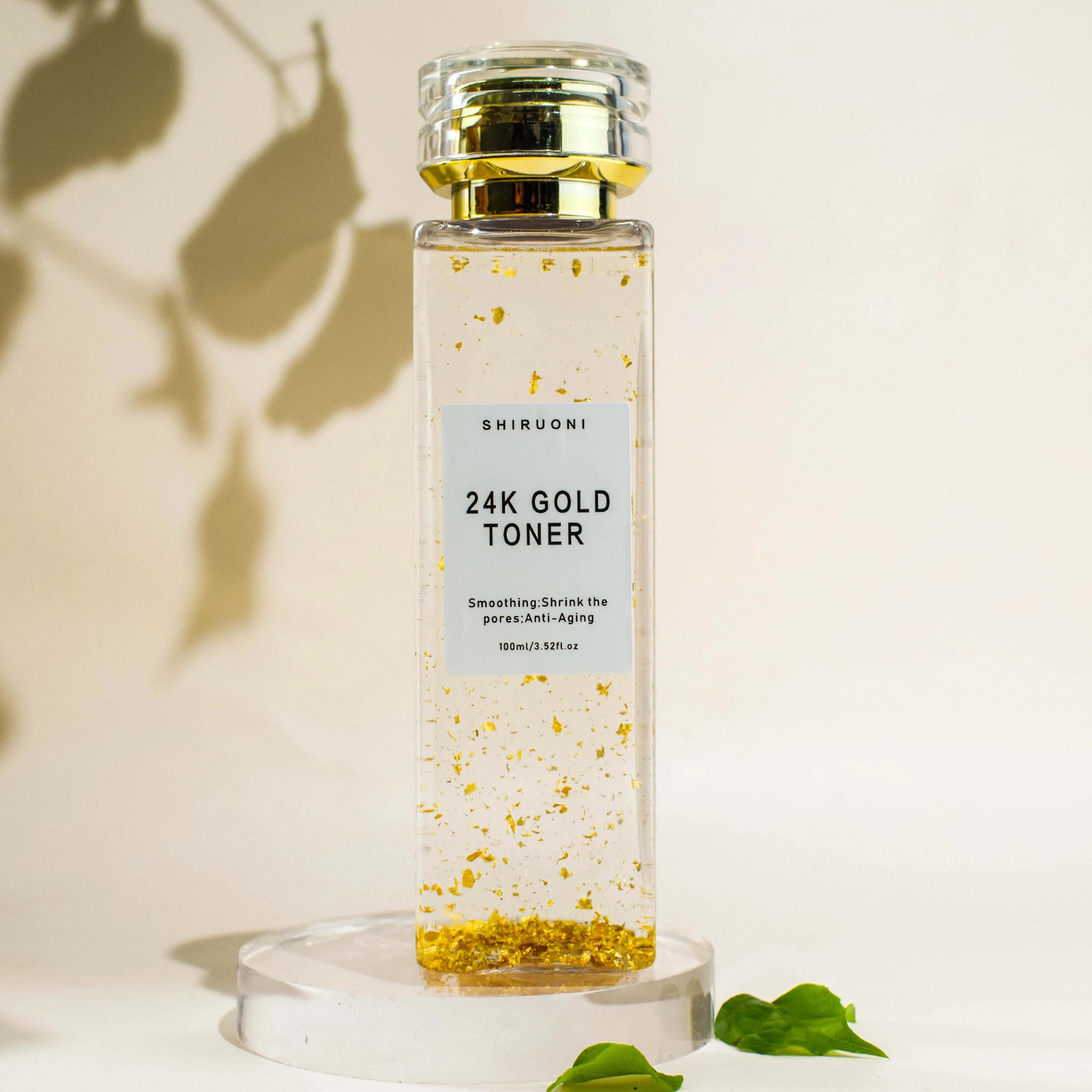 OEM Skincare Smooth out Fine Lines and Wrinkles 24K Pure Gold Face Toner