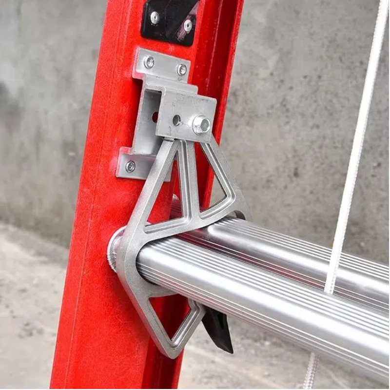 225lbs Load Bearing FRP Material Extension Ladder with Electrical Insulation Function