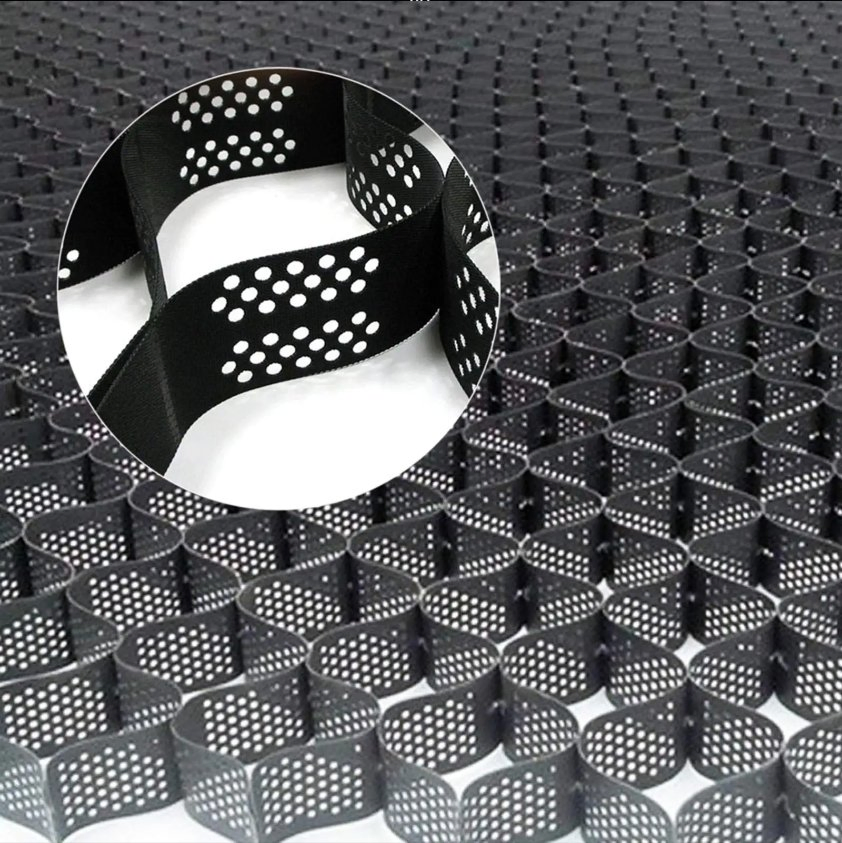 100% Virgin HDPE Geocell Flexible High Quality for Driveway and Parking Factory Supply Good Price Honeycomb Gravel Stabilizer Grid Geocells