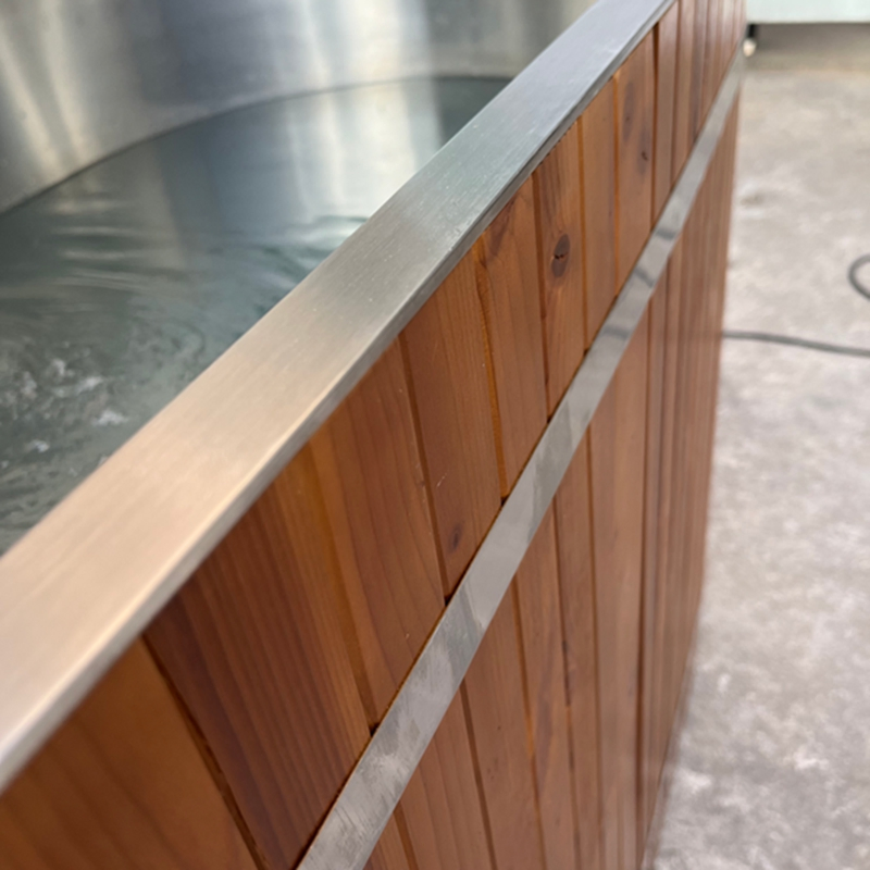 Деревянная бочка для SPA и ледяных ванн с чиллером и нагревателем