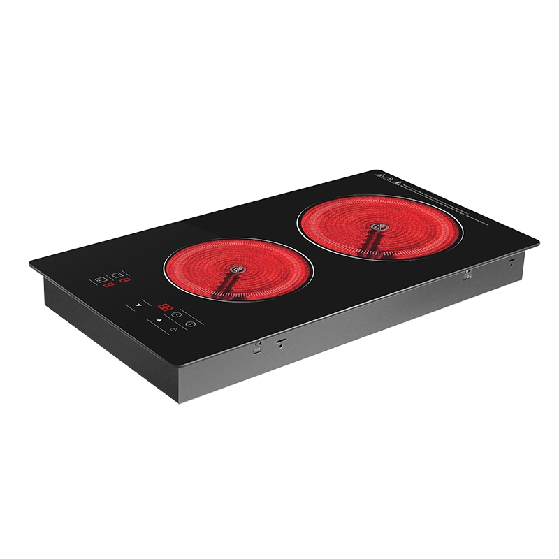 2 Burners Ceramic Cooker 220V Built in Kitchen Appliance Infrared Cooker