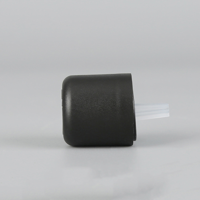 18mm 18/415 Europ Black Plastic Child Proof Essential Oil Bottle Cap Screw Cap with Dropper Insert for German Market