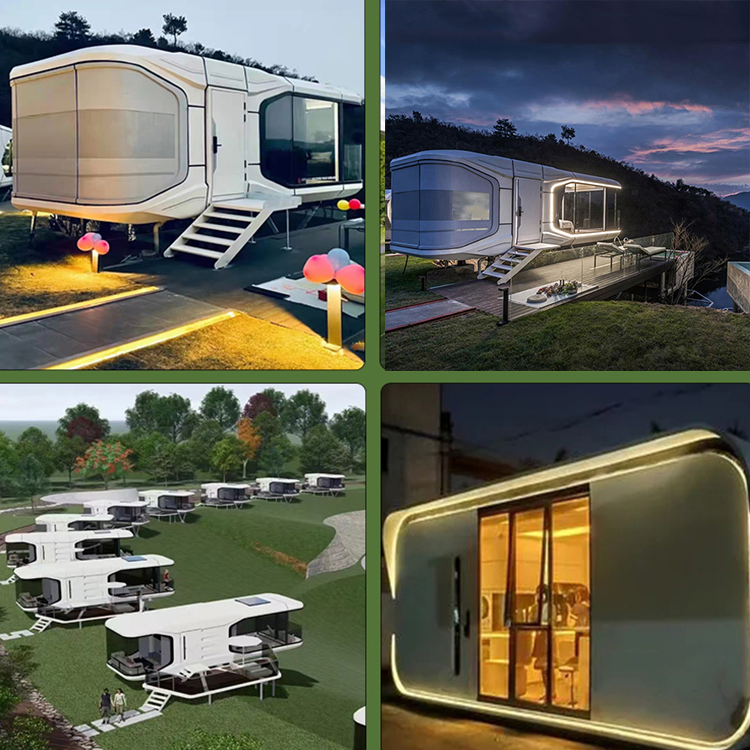 Movable 40FT Prefab House Shipping Container Ready Made Homes Office Pod