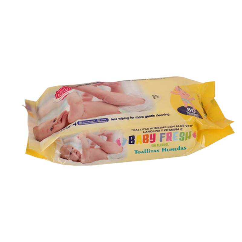 Tessa 80 PCS Custom Logo Compostable Biodegradable Baby Wipes Disposable Bamboo Baby Wet Wipes
