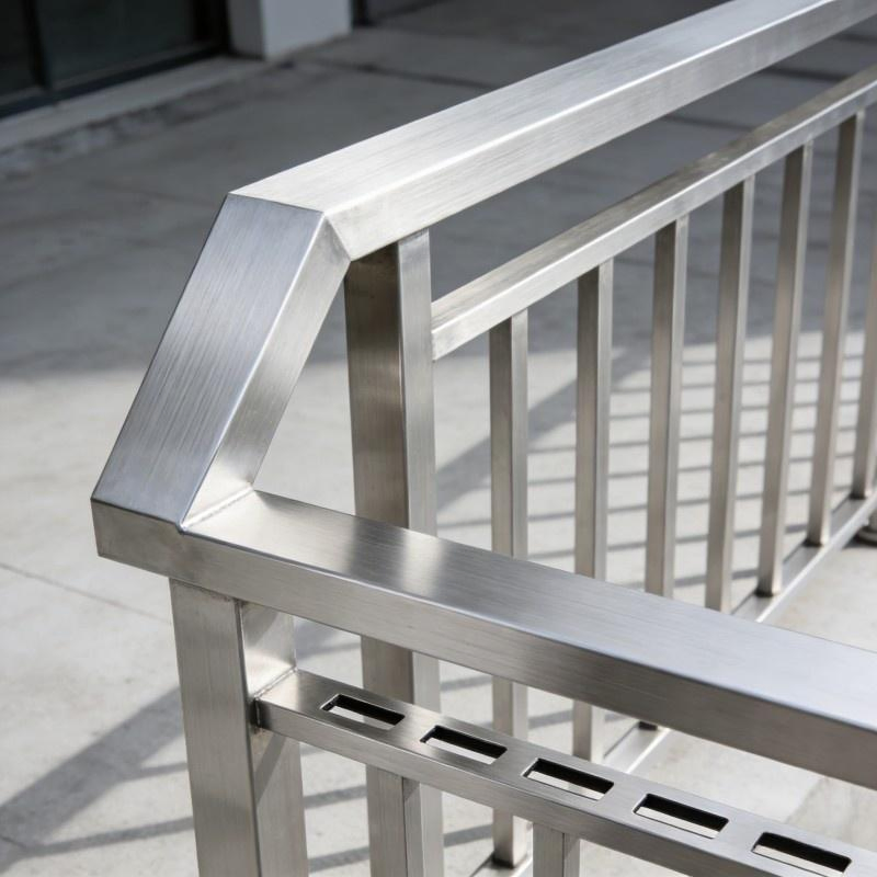 Custom Stainless Steel Glass Railing for High-End Apartment Balcony Decoration