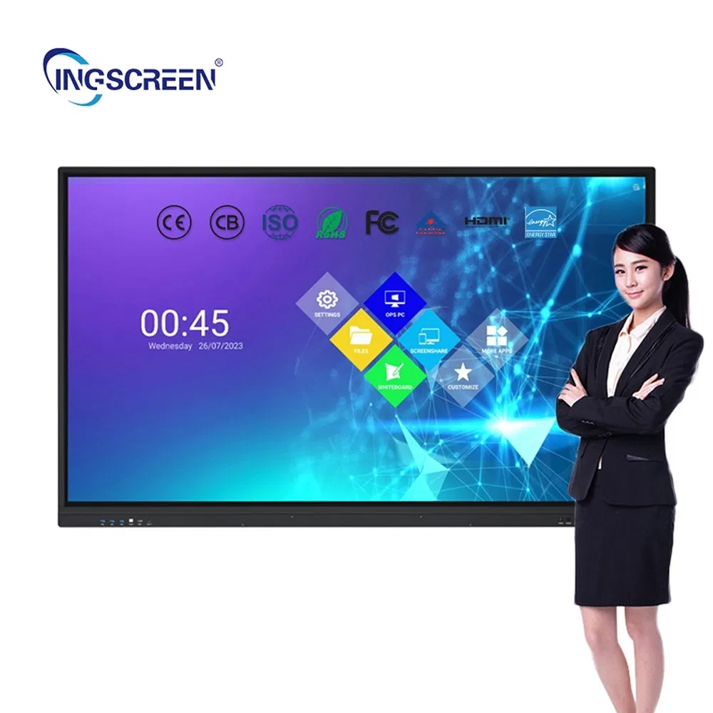 Easy to Install High Refresh Rate Custom All-in-One Portable Interactive White Board