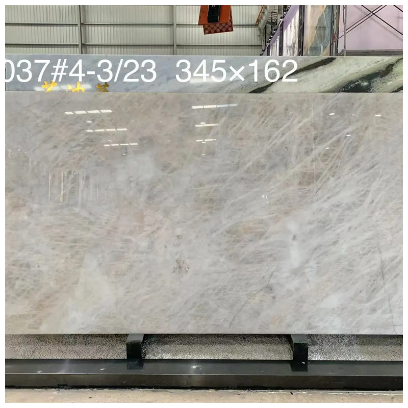 Brazilian Luxury Crystal White Quartzite Backlit Slabs