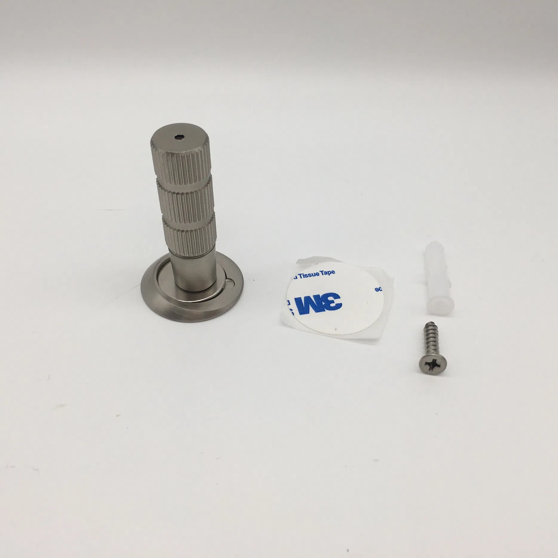 T Shape Popular Hotel Bathroom Door Stopper Rubber Stainless Steel Door Stopper
