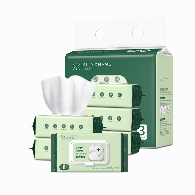 Disposable Portable baby hand  soft no addition cleaning wet wipes