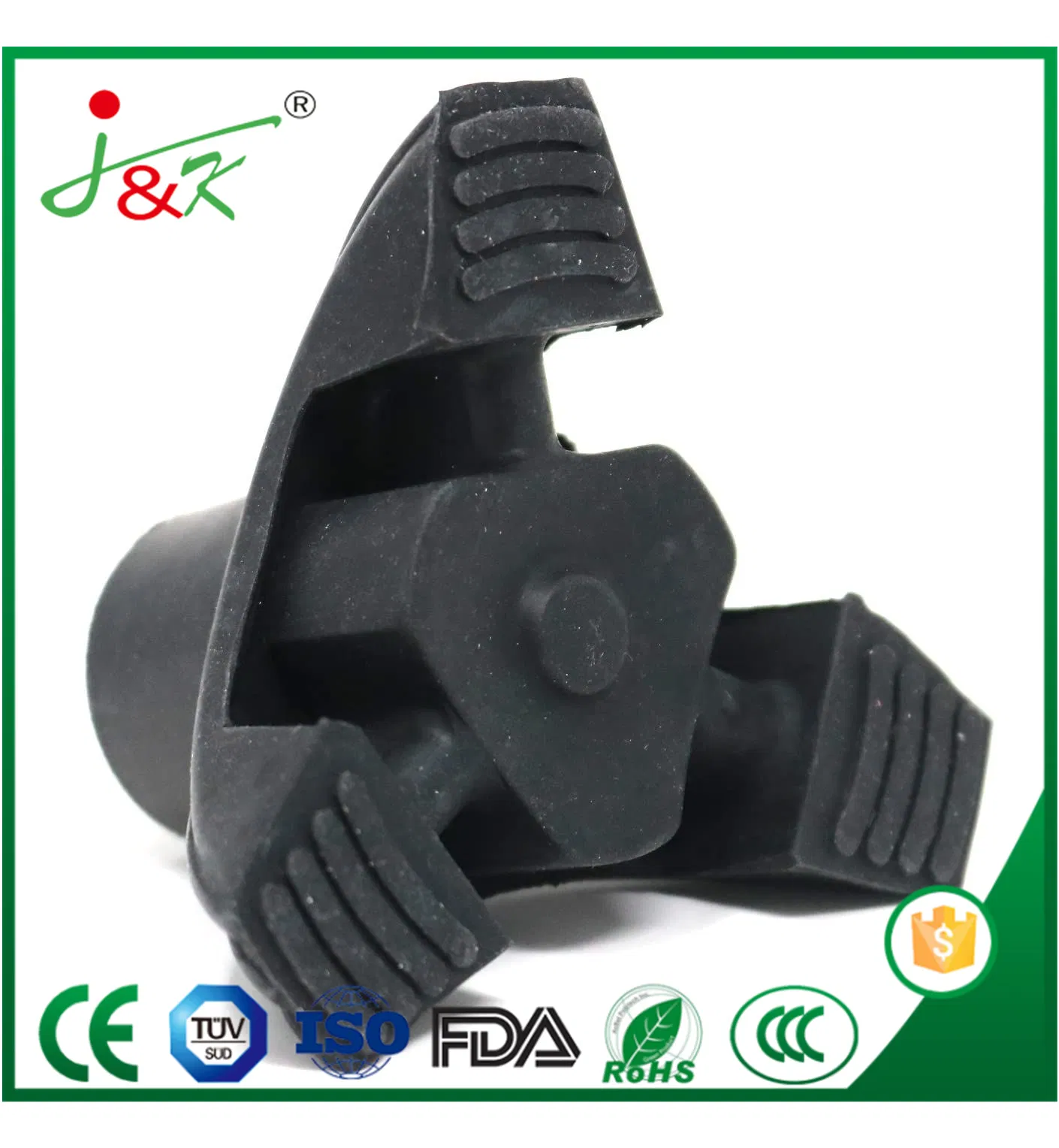 High Quality Anti-Slip Multi-Support Self-Standing Replacement Cane Tip/Cup for Walking Cane/Crutches
