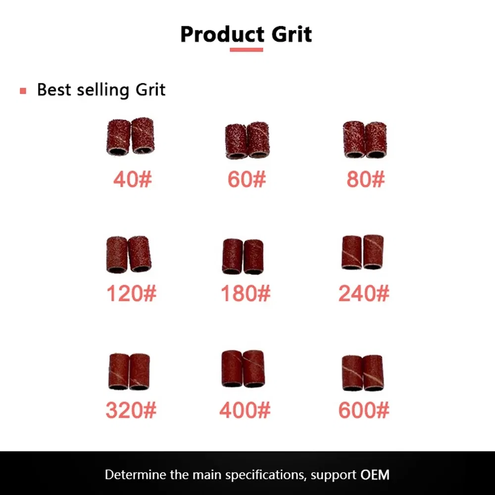 Factory Outlet Manicure Nail Tool Sanding Bands for Nail Drill Bits Sanding Paper Loop