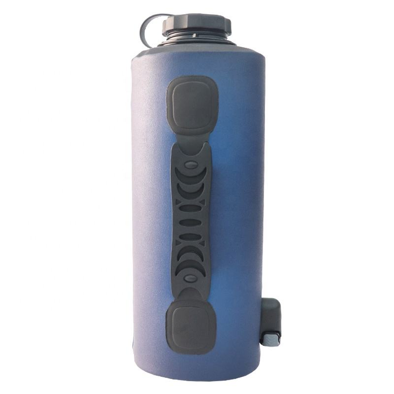 Folding Bottle Foldable 2.5L Blue TPU Running Foldable Collapsible Soft Flasks
