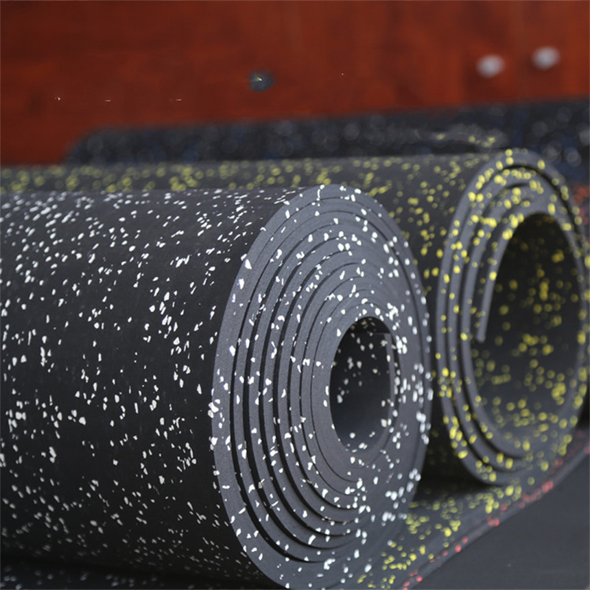 3mm-12mm Thickness Cheap Gym Noise Reduction Anti-Shock Rubber Gym Flooring Rolls