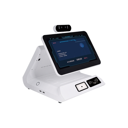 11.6-Inch Dual-Screen Desktop Face Recognition, Card Swiping, Qr Code Scanning, Consumption Inquiry and Payment Terminal