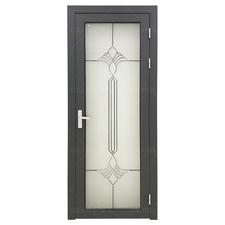 New Design Interior Bathroom Hinged Doors / Aluminium Toilet Casement Door