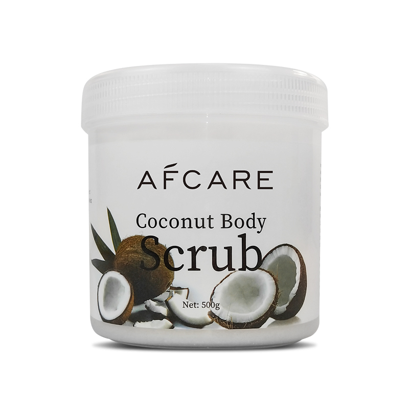 Private Label Gel Face Cream Jar Coconut Exfoliating Skin Cream Shea Butter Deep Cleansing Foot Exfoliant Scrub