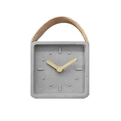 Modern Style Resin Clock Customized Color Resin Table Clock Square Design Decorative Resin Desk Clock