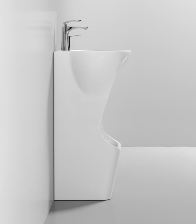Middle East Muslim Foot Wash Basin One-Piece Face Wash Feet Ceramic Small Clean Basin