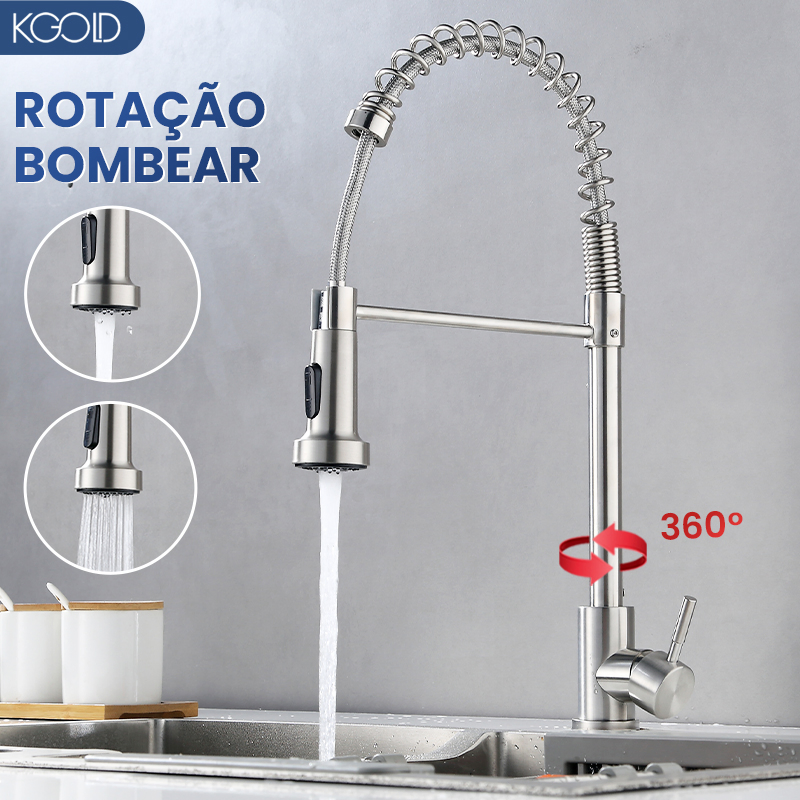 Brushed 201 Faucet with Spring Fast Sell Wholesale Cheap Faucet for Kitchen Room