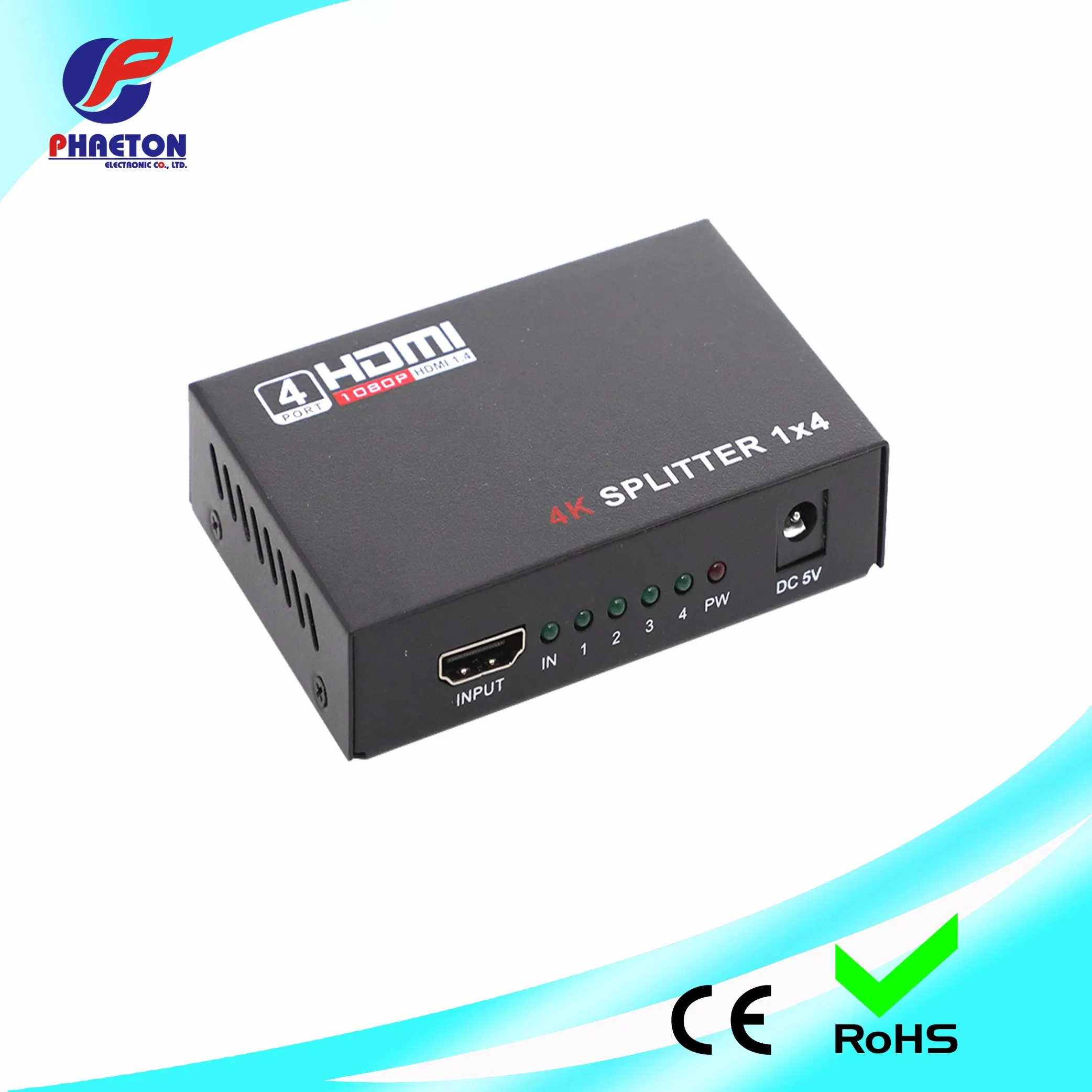 4way HDMI Splitter Support 3D and 4K