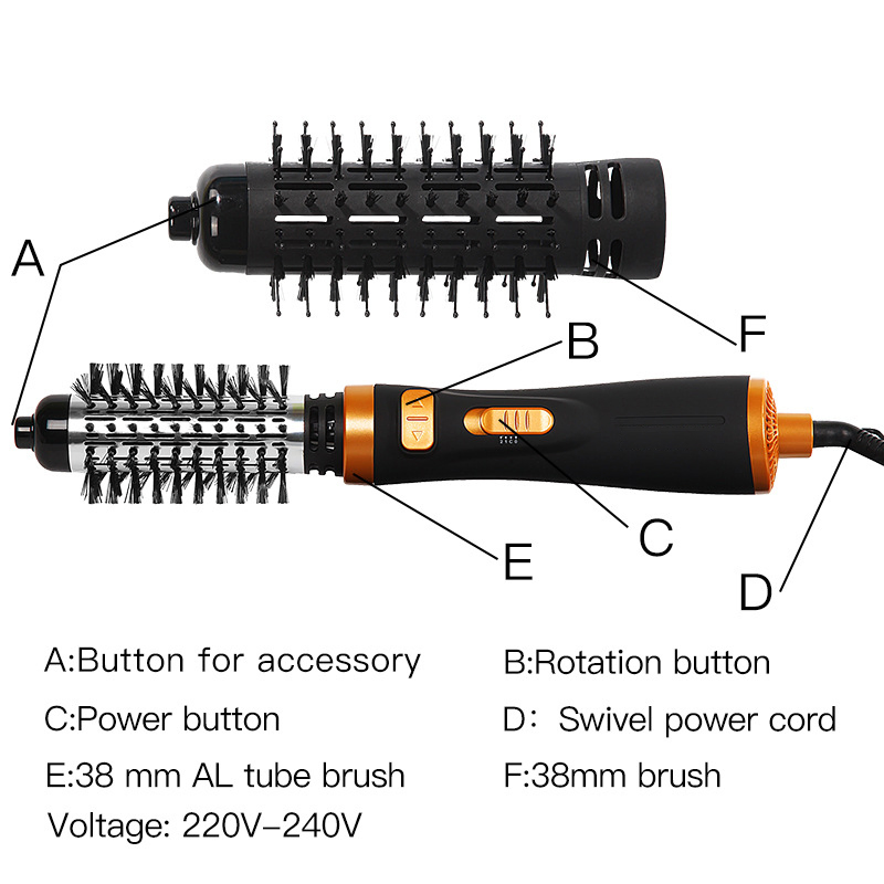 One Step Hot Air Styling Brush Comb Hair Straightener Curler