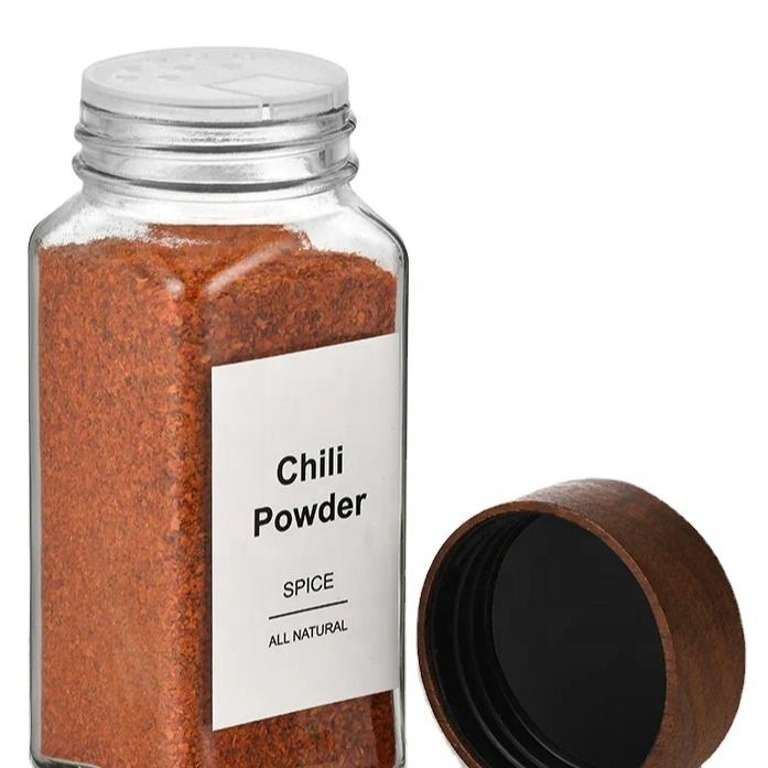 Stylish 120ml Acacia Wood Cap Spice Jar for Seasoning