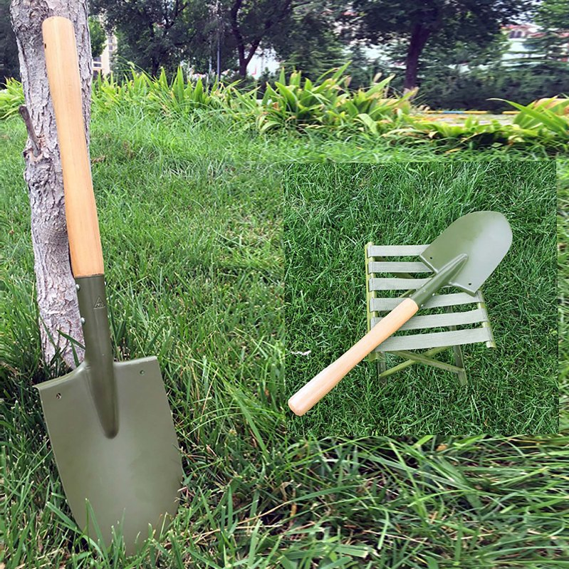 Tool Ordnance Supporting Wooden Handle Combat Readiness Tip Shovel