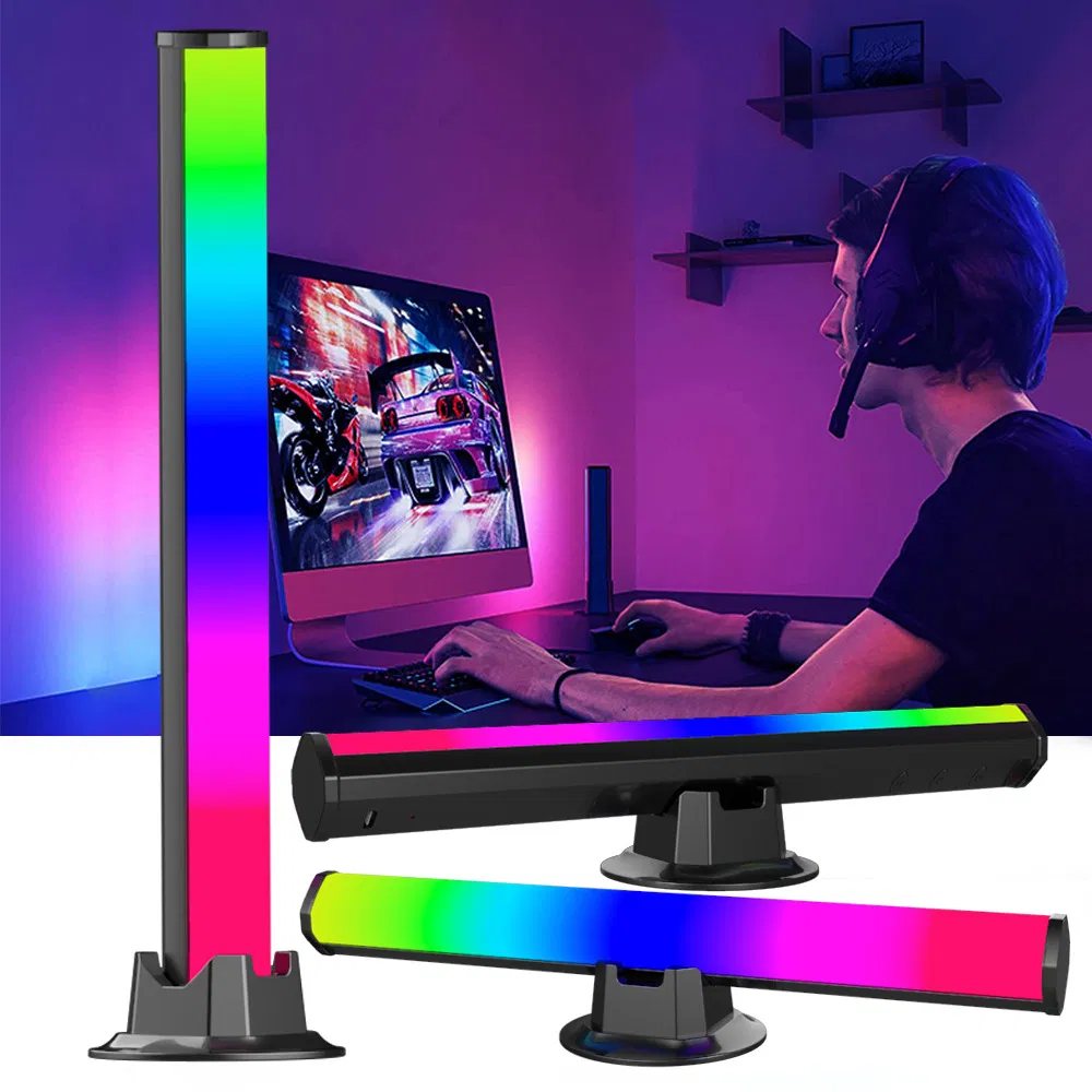 Bluetooth LED Music Rhythm Light Bar with Voice Control and RGB Induction
