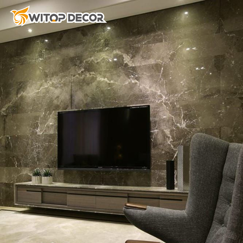 Factory Price Luxury UV Marble Sheet PVC Wall Panel for Indoor Kitchen