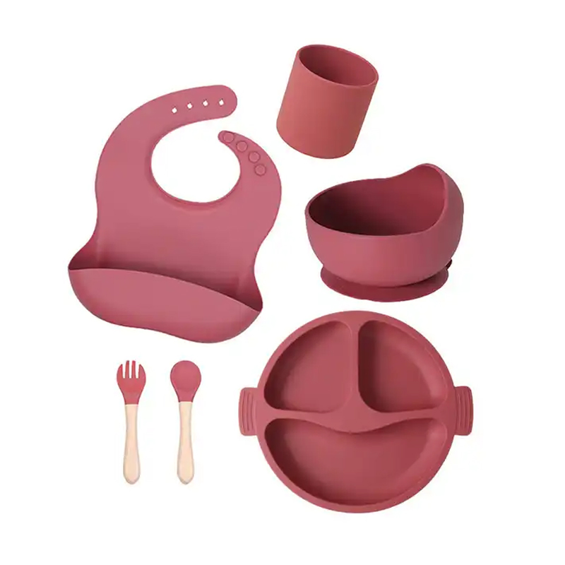 Baby Products Multicolor BPA-Free Feeding Set Silicon Eco-Friendly Baby Tray Set