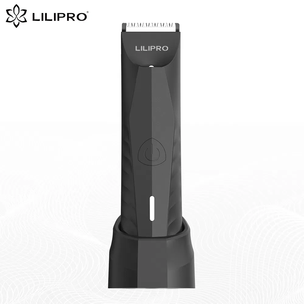 Lilipro B4 Figure and Bikini Line Trimmer Females Damp/Dry Zero Nicks Electrical Body Hair Clipper for Males Water-Resistant Cordless Pubic Hair