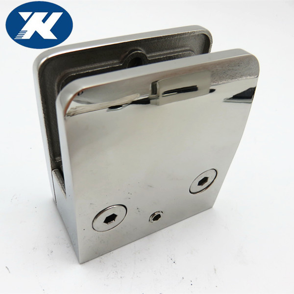Polished Stainless Steel 316 Square Shape Security Plate Glass Clamp