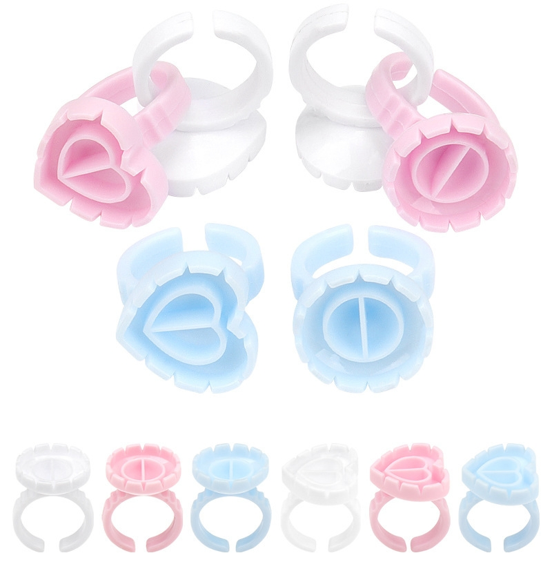 Mt Lashes Heart Shaped Eyelash Extension Glue Ring Cup Lash Holder