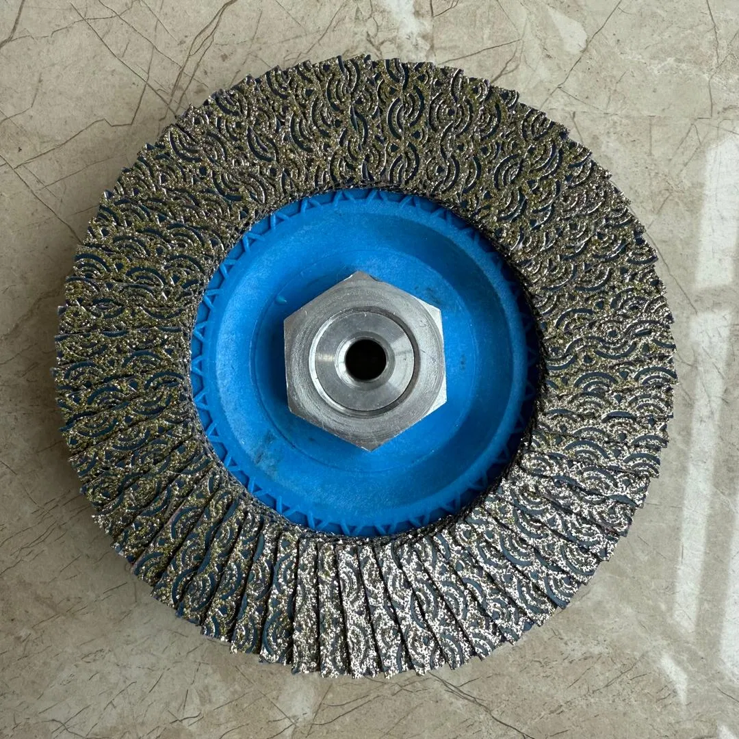 Абразивный керамический лепестковый круг с гальваническим покрытием