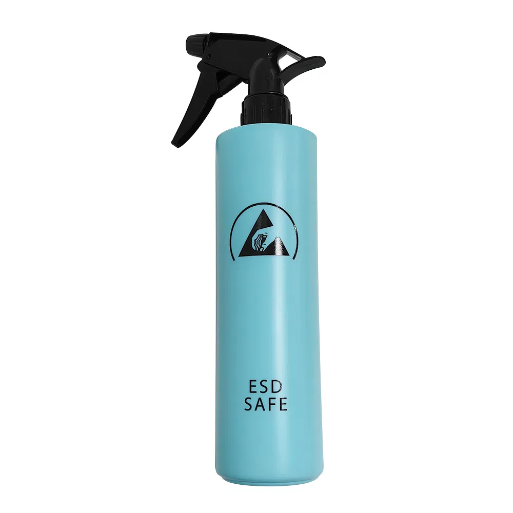 Blue Anti-Static Plastic Spraying Bottle Washable Liquid ESD Misting Bottle for Cleanroom