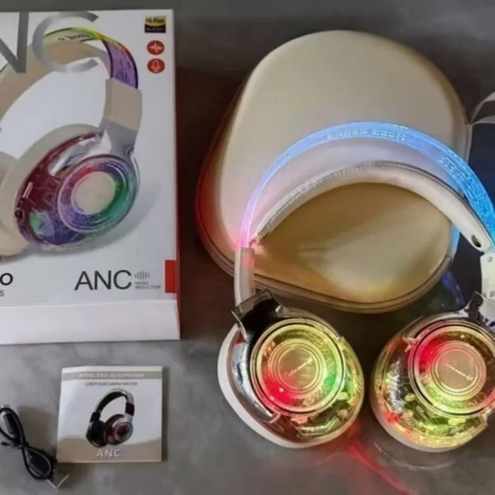 Беспроводные наушники с шумоподавлением и RGB-подсветкой