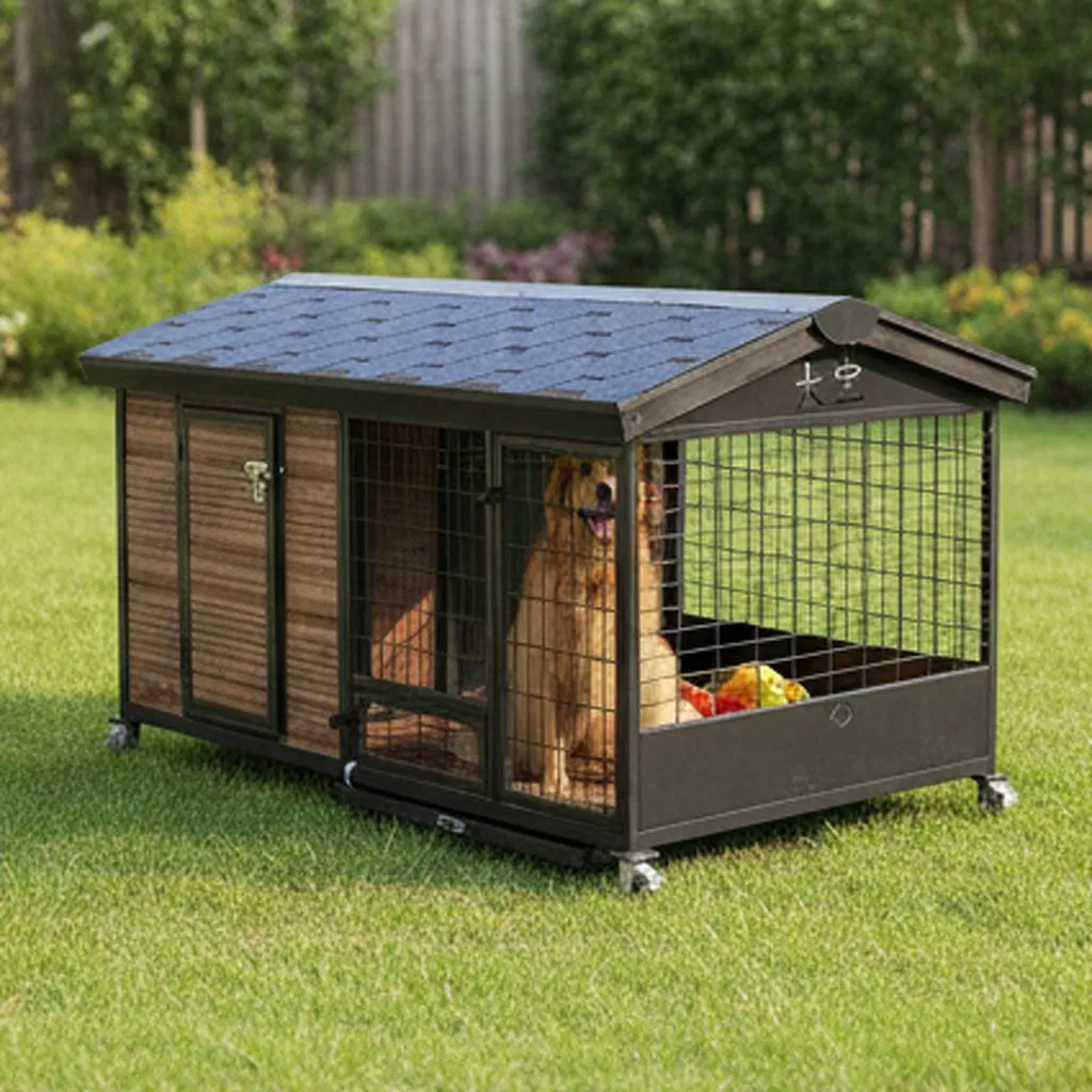 Eco-Friendly Solid Wood Dog House for Exclusive Outdoor Zones